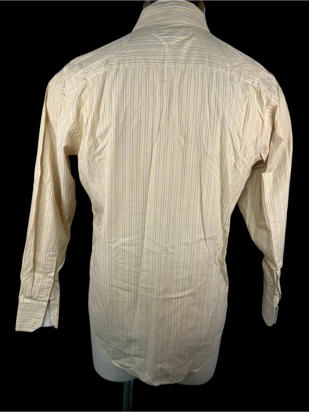Banana Republic Cream Stripe Long Sleeve Button Up Shirt Men’s Small